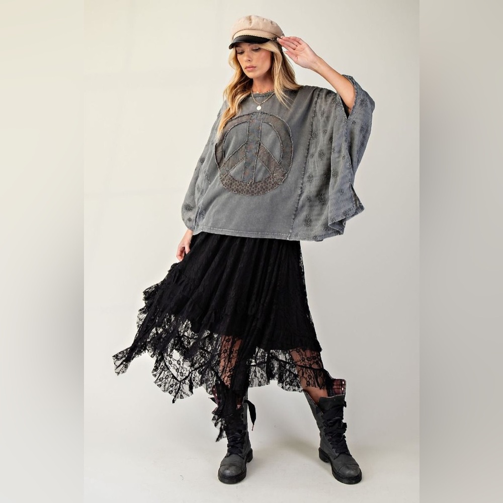 Easel Olive Green Kimono Top - Picture 10 of 13